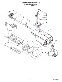 05 - Dispenser Parts parts for Maytag Washer MAH22PDAWW1 from AppliancePartsPros.com