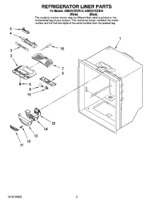 02 - Refrigerator Liner Parts parts for Maytag Refrigerator ABB2527DEW14 from AppliancePartsPros.com