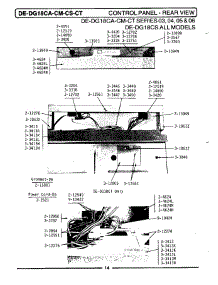 03 - Control Panel-Rear View parts for Maytag Dryer DG18CS from AppliancePartsPros.com