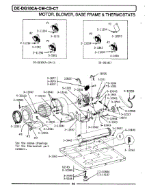 14 - Motor, Blower, Base Frame & Thermostats parts for Maytag Dryer GDE18CA from AppliancePartsPros.com