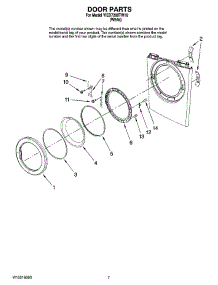 04 - Door Parts, Optional Parts (Not Included) parts for Maytag Dryer YIED7200TW10 from AppliancePartsPros.com