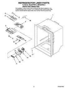 04 - Refrigerator Liner Parts parts for Maytag Refrigerator ABL2527FES12 from AppliancePartsPros.com