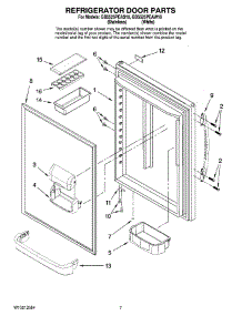 05 - Refrigerator Door Parts parts for Maytag Refrigerator GB5525PEAW10 from AppliancePartsPros.com
