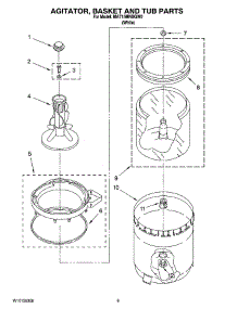 04 - Agitator, Basket And Tub Parts parts for Maytag Washer MAT15MNBGW0 from AppliancePartsPros.com