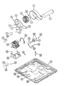 14 - Motor Drive (Dryer) parts for Maytag Dryer MLE19PDAYW from AppliancePartsPros.com
