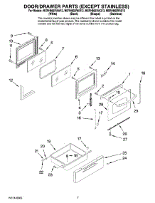 04 - Door / Drawer Parts (Except Stainless) parts for Maytag Range MERH865RAS13 from AppliancePartsPros.com