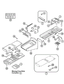 04 - Coin Slide parts for Maytag Washer MAT25CSEGL from AppliancePartsPros.com