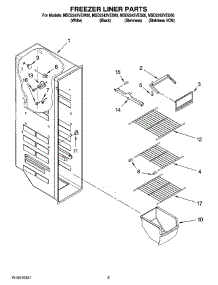 04 - Freezer Liner Parts parts for Maytag Refrigerator MSD2242VEU00 from AppliancePartsPros.com