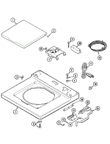 02 - Top parts for Maytag Washer MAT26MNAAL from AppliancePartsPros.com