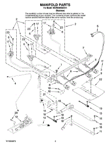 04 - Manifold Parts parts for Maytag Range MGRH865QDS14 from AppliancePartsPros.com