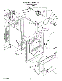 02 - Cabinet Parts parts for Maytag Dryer MED5770TQ0 from AppliancePartsPros.com