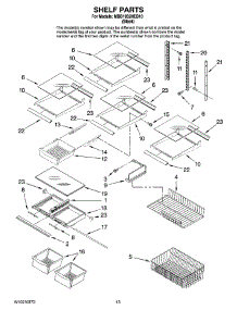 07 - Shelf Parts, Optional Parts parts for Maytag Refrigerator MBB1952HEB10 from AppliancePartsPros.com