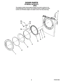 05 - Door Parts, Optional Parts (Not Included) parts for Maytag Dryer IGD7200TW10 from AppliancePartsPros.com