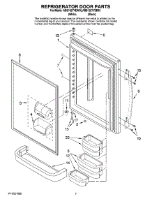 04 - Refrigerator Door Parts parts for Maytag Refrigerator ABB1927VEB10 from AppliancePartsPros.com