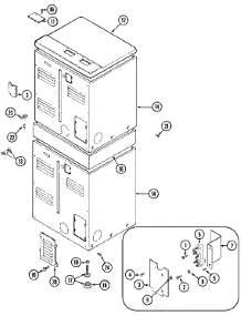 04 - Rear parts for Maytag Dryer MDE11MNAGW from AppliancePartsPros.com