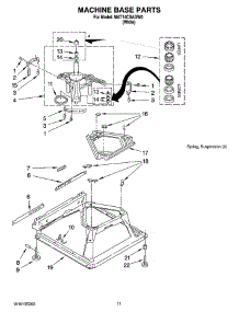 07 - Machine Base Parts parts for Maytag Washer MAT14CSAGW0 from AppliancePartsPros.com
