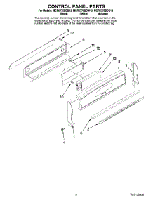 02 - Control Panel Parts parts for Maytag Range MGR6775BDQ13 from AppliancePartsPros.com