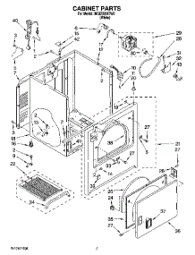 02 - Cabinet Parts parts for Maytag Dryer MGD5920TW0 from AppliancePartsPros.com
