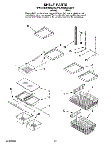 07 - Shelf Parts, Optional Parts parts for Maytag Refrigerator MBB1957VEW10 from AppliancePartsPros.com