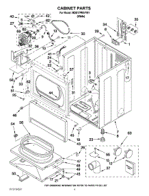 02 - Cabinet Parts parts for Maytag Dryer MDE17PRAYW1 from AppliancePartsPros.com