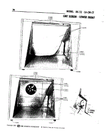 12 - Lint Screen-Lower Front parts for Maytag Dryer DG32CT from AppliancePartsPros.com