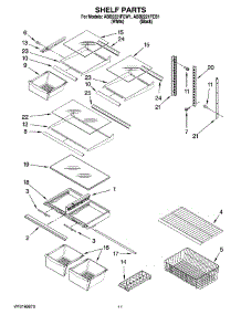 07 - Shelf Parts parts for Amana Refrigerator ABB2221FEW1 from AppliancePartsPros.com