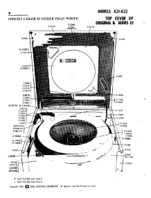 04 - Top Cover Up parts for Maytag Washer A22CA from AppliancePartsPros.com