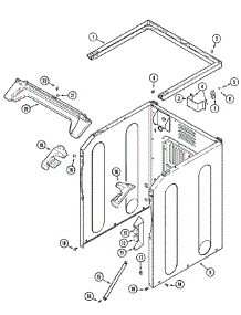 04 - Cabinet-Front (Lower) parts for Maytag Dryer MLE15PDCZW from AppliancePartsPros.com