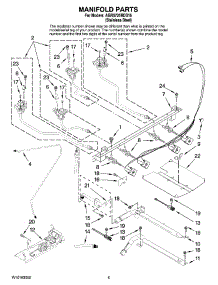 04 - Manifold Parts parts for Maytag Range AGR5725RDS16 from AppliancePartsPros.com