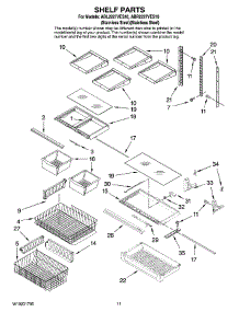07 - Shelf Parts parts for Maytag Refrigerator ABL2227VES10 from AppliancePartsPros.com