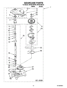 08 - Gearcase Parts, Optional Parts (Not Included) parts for Maytag Washer MVWC700VW0 from AppliancePartsPros.com