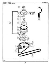 09 - Clutch, Brake & Belts parts for Maytag Washer LA26CD from AppliancePartsPros.com