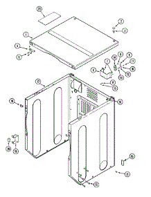 02 - Cabinet-Front (Dryer) parts for Maytag Dryer MLG19PRAWW from AppliancePartsPros.com