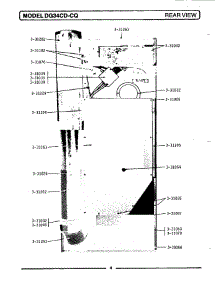 02 - Rear View parts for Maytag Dryer GDG34CD from AppliancePartsPros.com