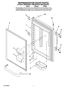 05 - Refrigerator Door Parts parts for Maytag Refrigerator MBF2254HEW14 from AppliancePartsPros.com