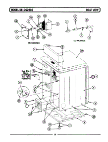 05 - Rear View parts for Maytag Dryer GDG26CS from AppliancePartsPros.com