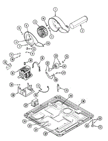 09 - Motor Drive parts for Maytag Dryer MDE16PDAUW from AppliancePartsPros.com