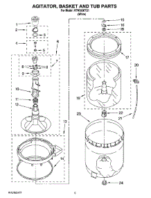 03 - Agitator, Basket And Tub Parts parts for Maytag Washer NTW5500TQ1 from AppliancePartsPros.com