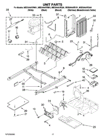 11 - Unit Parts parts for Maytag Refrigerator MSD2554VEY01 from AppliancePartsPros.com