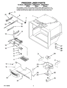 02 - Freezer Liner Parts parts for Maytag Refrigerator ABB2222FEQ11 from AppliancePartsPros.com