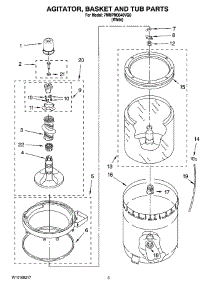 03 - Agitator, Basket And Tub Parts parts for Maytag Washer 7MMPM0040VQ0 from AppliancePartsPros.com