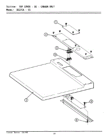 03 - Top Cover-Canada parts for Maytag Dryer DE27CA from AppliancePartsPros.com