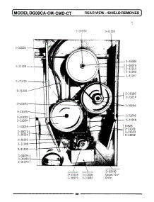 12 - Rear View-Shield Removed parts for Maytag Dryer DG30CT from AppliancePartsPros.com