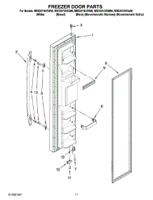 07 - Freezer Door Parts parts for Maytag Refrigerator MSD2274VEM00 from AppliancePartsPros.com