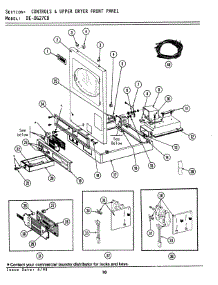 04 - Controls & Upper Dryer Front Panel parts for Maytag Dryer LDG27CD from AppliancePartsPros.com