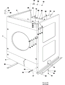02 - Cabinet (Pn) parts for Maytag Washer MFR80PNCTS from AppliancePartsPros.com