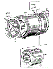 07 - Basket & Outer Shell Assembly parts for Maytag Washer MFR35MNATS from AppliancePartsPros.com