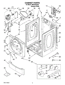 02 - Cabinet Parts parts for Maytag Dryer YMEDZ400TQ2 from AppliancePartsPros.com