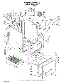 02 - Cabinet Parts parts for Maytag Dryer MED5921TW0 from AppliancePartsPros.com