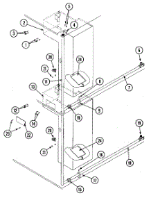 14 - Burner Box / Piping Assembly parts for Maytag Dryer MLG32PDBWA from AppliancePartsPros.com